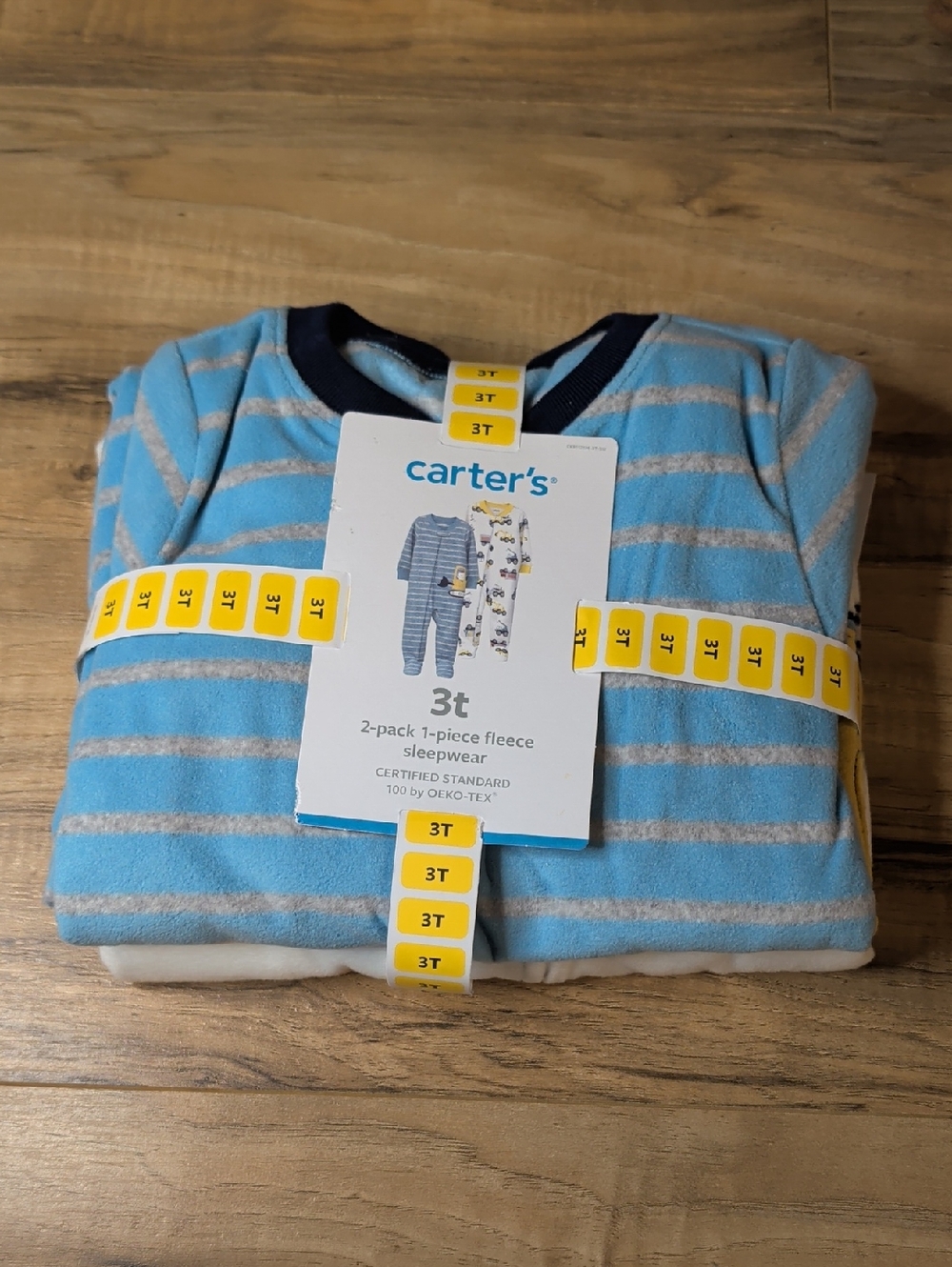 Carter's 2 Pack Fleece Footed Pajamas Size 3T